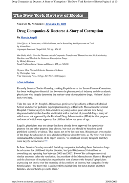 Drug Companies & Doctors