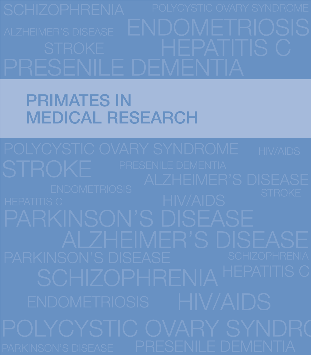 Primates in Medical Research