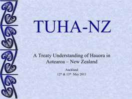 A Treaty Understanding of Hauora in Aotearoa – New Zealand