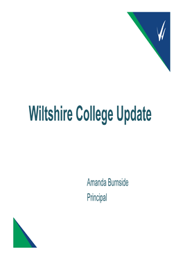 Wiltshire College Update