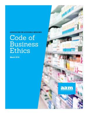 (AAM) Code of Business Ethics