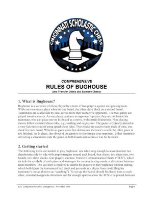 RULES of BUGHOUSE (Aka Transfer Chess Aka Siamese Chess)