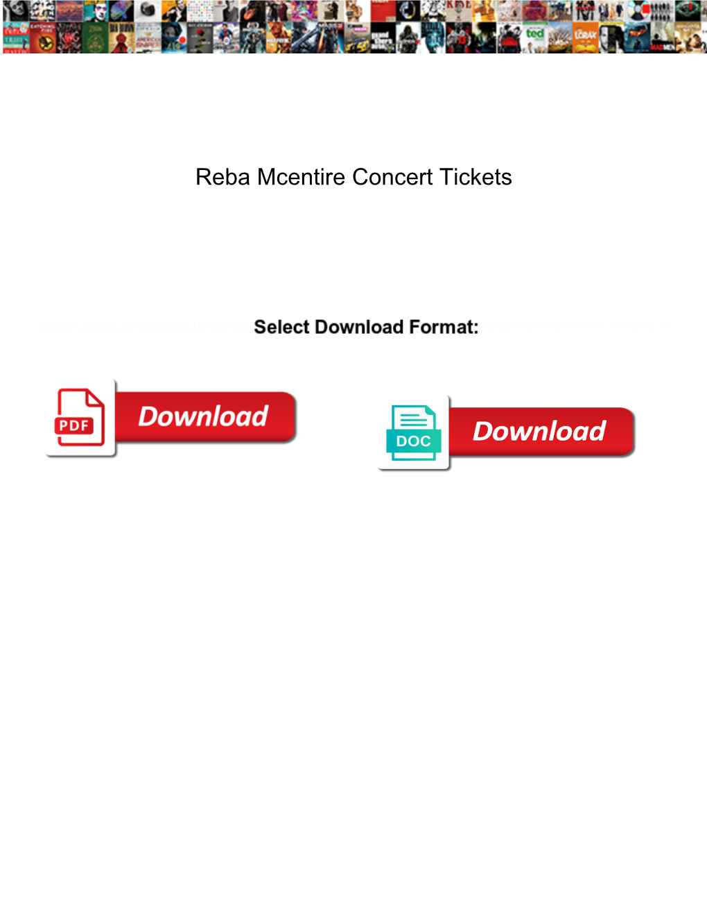 Reba Mcentire Concert Tickets