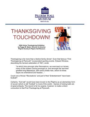 Thanksgiving Touchdown!