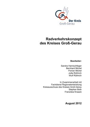 Radverkehrskonzeptes Des Kreises Groß-Gerau (2012)