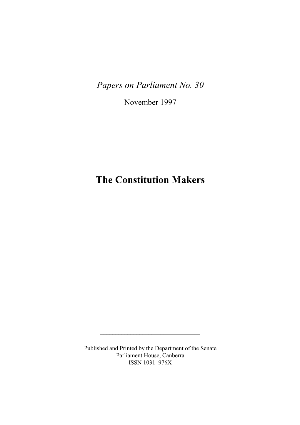 The Constitution Makers