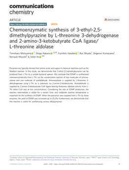 Chemoenzymatic Synthesis of 3-Ethyl-2,5