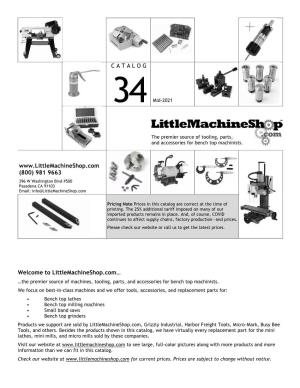 Littlemachineshop.Com Catalog 34 Mid-2021