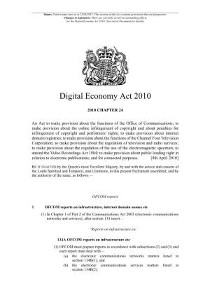 Digital Economy Act 2010