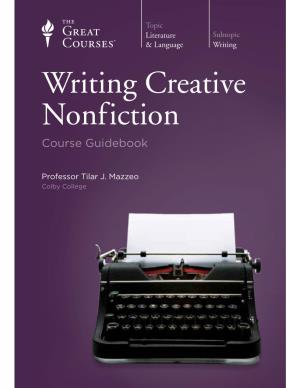 Writing Creative Nonfiction Course Guidebook