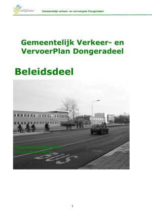 Gemeentelijk Verkeer- En Vervoerplan Dongeradeel