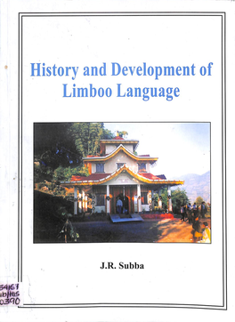 HISTORY and DEVELOPMENT of LIMBOO LANGUAGE.Pdf