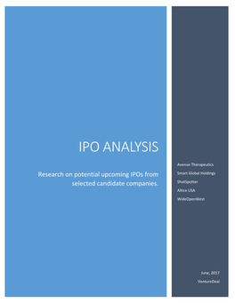 Ipo Analysis