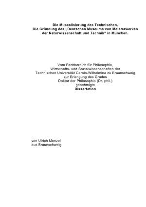 Deutschen Museums Von Meisterwerken Der Naturwissenschaft Und Technik“ in München