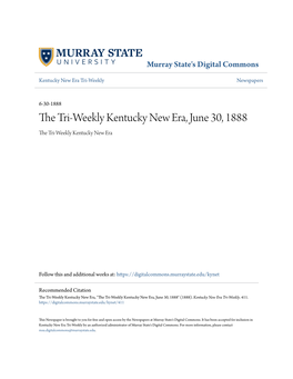 The Tri-Weekly Kentucky New Era, June 30, 1888