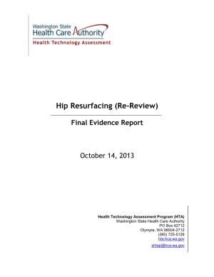 Hip Resurfacing (Re-Review)