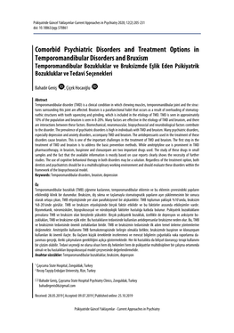 Comorbid Psychiatric Disorders and Treatment Options In