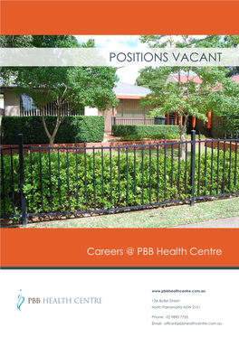 Positions Vacant