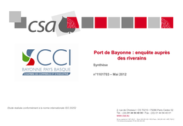 Télécharger La Synthèse De L'enquête CSA (PDF)