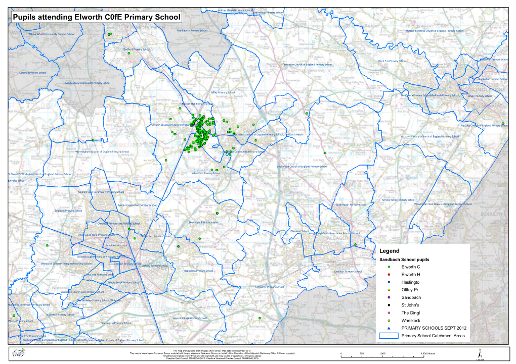 Pupils Attending Elworth C0fe Primary School