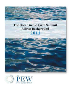 The Ocean in the Earth Summit – a Brief