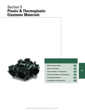 Section 5 Plastic & Thermoplastic Elastomer Materials