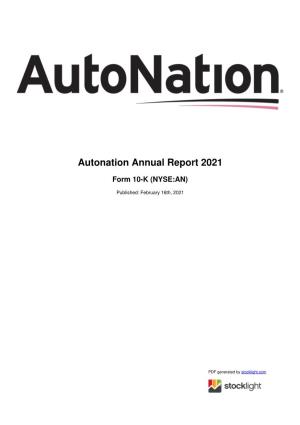 Autonation Annual Report 2021