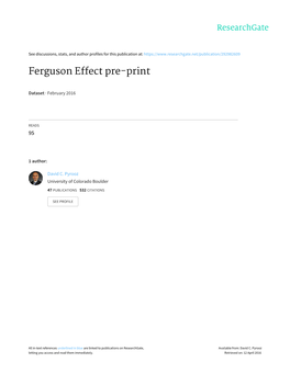 Ferguson Effect Pre-Print