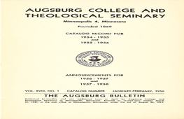 Augsburg College and Theological Seminary