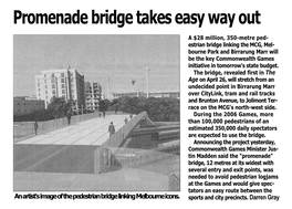Promenade Bridge Takes Easy Way Out