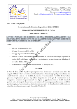 Documento Di Consultazione