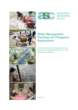 ASC Pangasius Better Management Practices V1.01