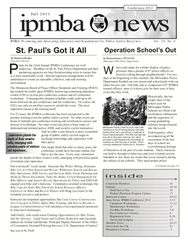 IPMBA News Vol. 20 No. 4 Fall 2011
