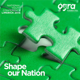 Shape Our Nation National Youth Conference 2016 | 1 FRIDAY 4TH NOVEMBER