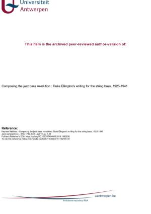 Postprint : Author's Final Peer-Reviewed Version