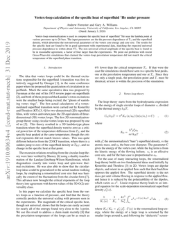 Vortex-Loop Calculation of the Specific Heat of Superfluid $^ 4$ He Under