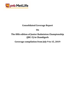 Consolidated Coverage Report on the Fifth Edition Of