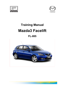 Training Manual Mazda3 Facelift FL-005