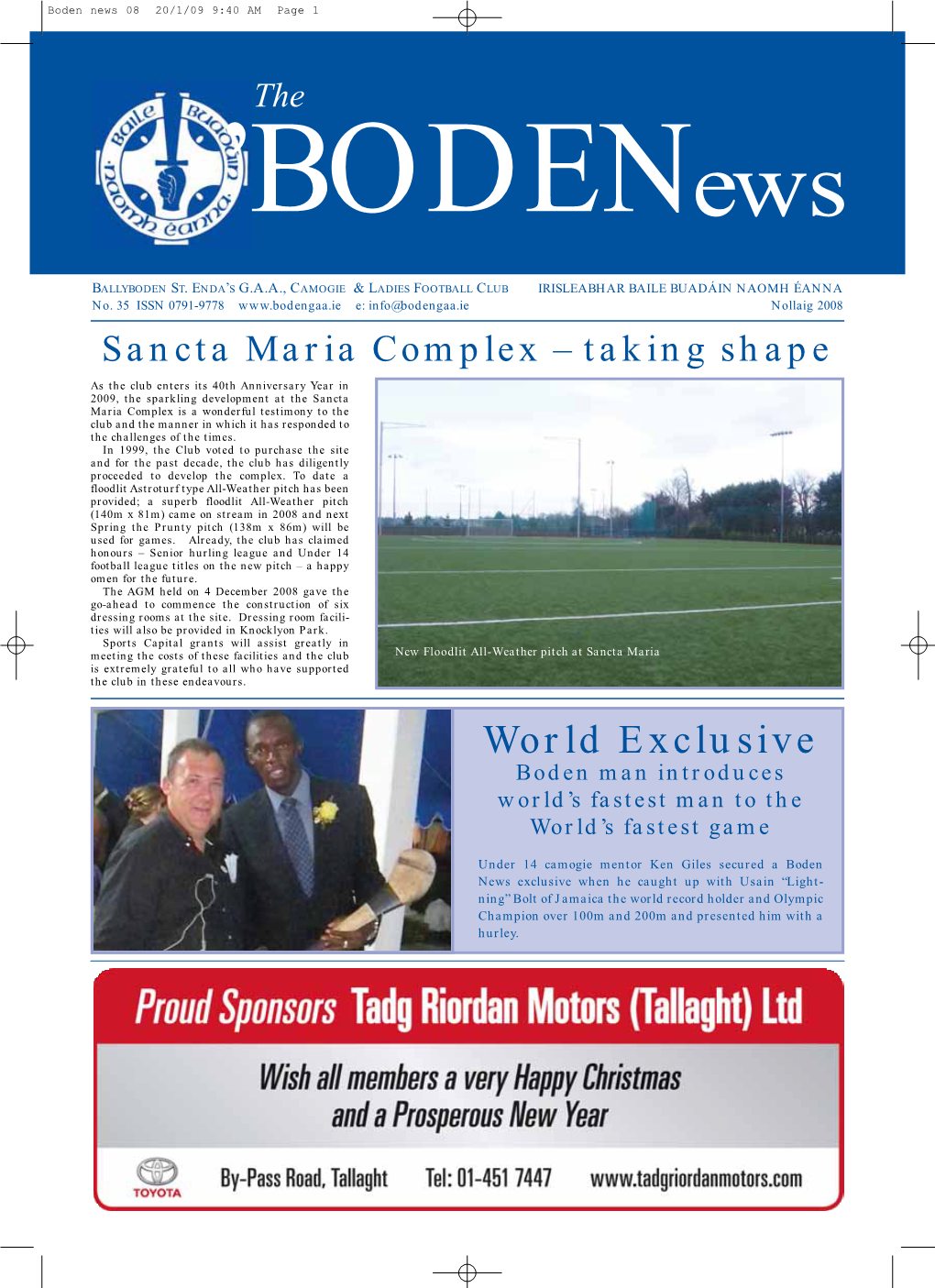 Boden News No. 35 Nollaig 2008