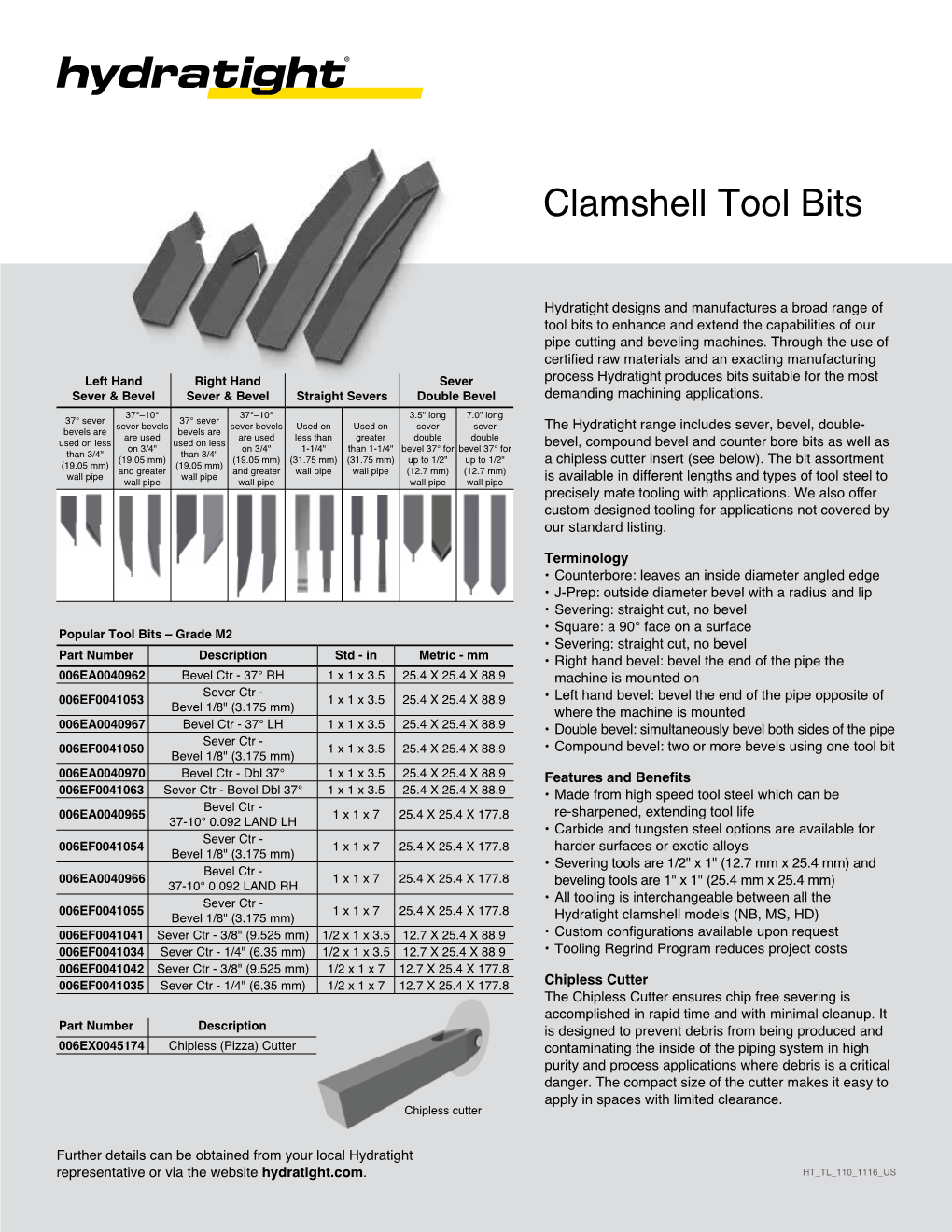 Clamshell Tool Bits