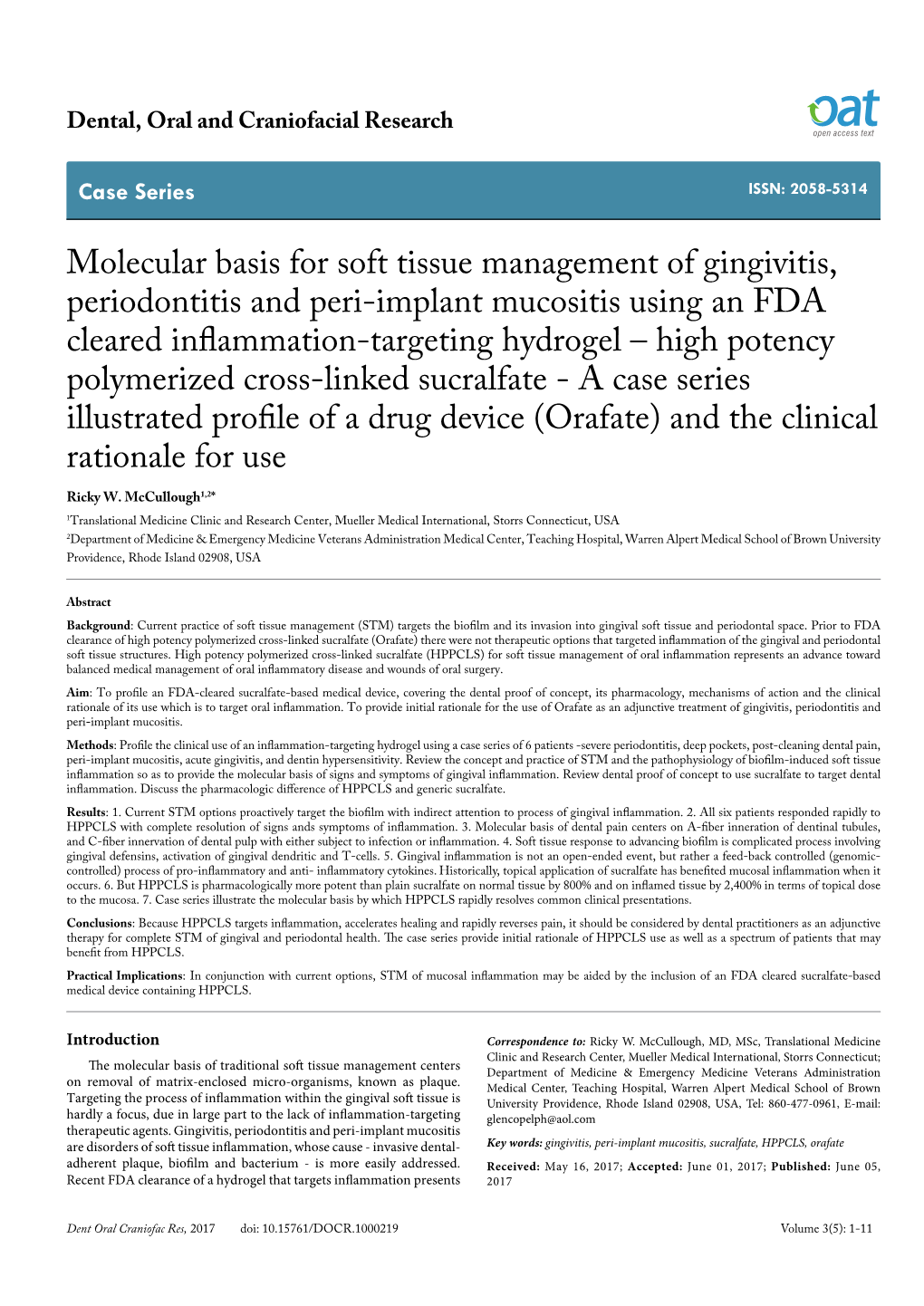 Molecular Basis for Soft Tissue Management of Gingivitis