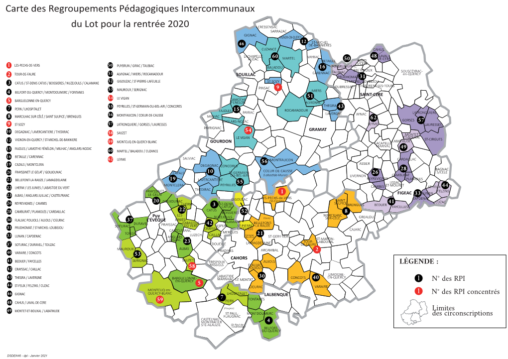 Carte RPI Du