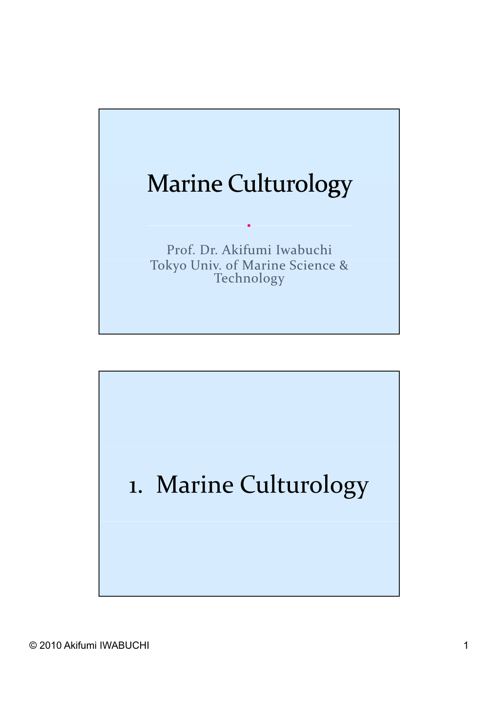 1. Marine Culturology