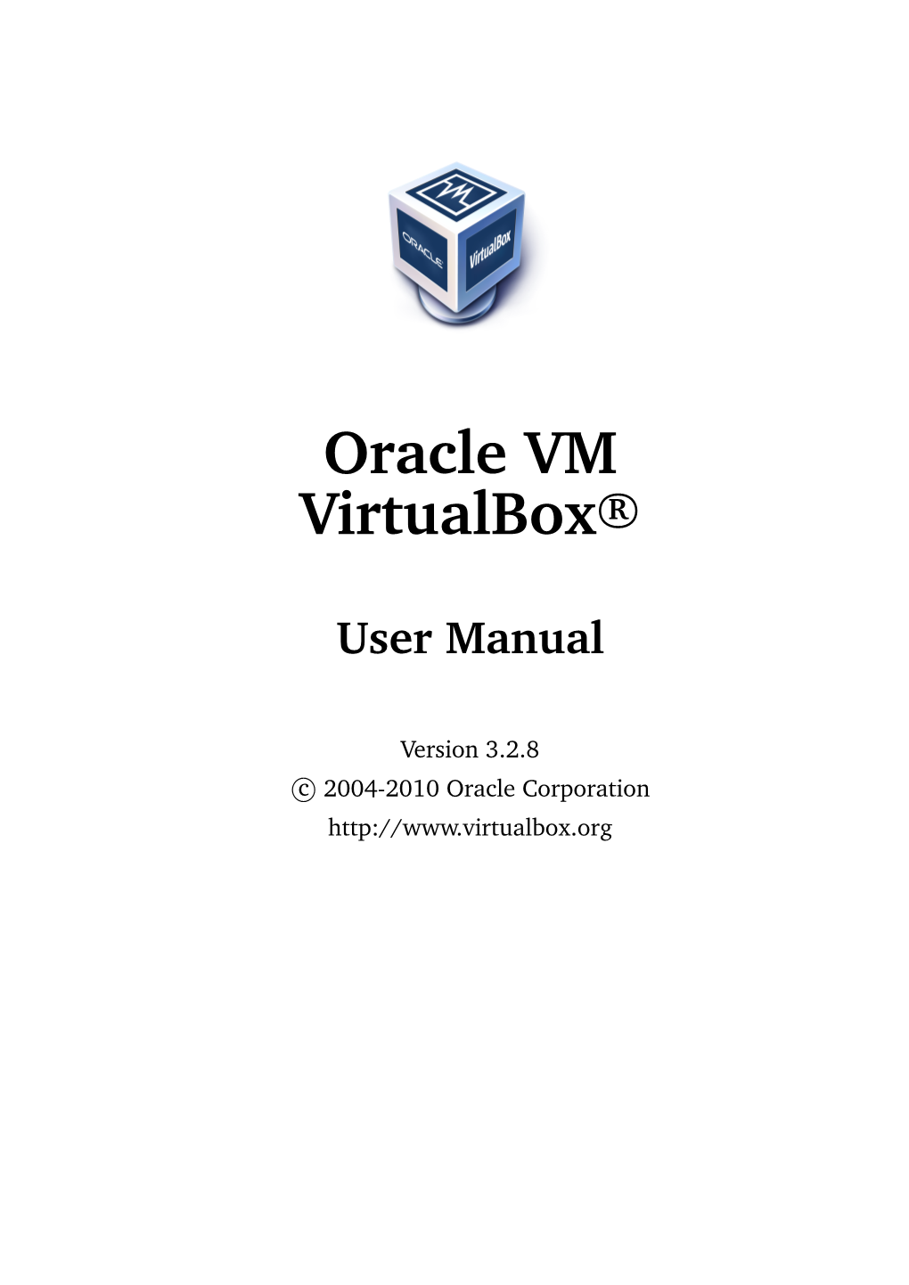 Oracle VM Virtualbox User Manual