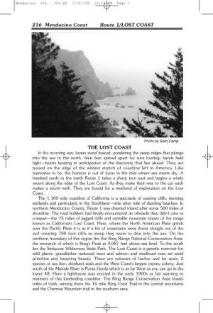 Pages 216-254 the Lost Coast, Shelter Cove & Garberville