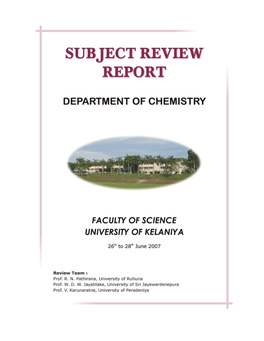 Chemistry, University of Kelaniya from 26 Th to 28 Th June 2007
