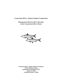 Management Plan for River Herring in the Connecticut River Basin