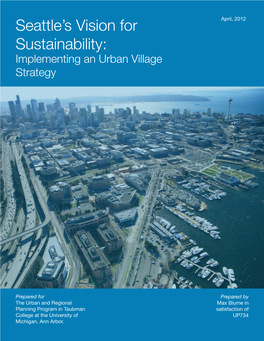 Seattle's Vision for Sustainability