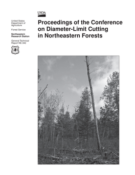 Proceedings of the Conference on Diameter-Limit Cutting in Northeastern Forests