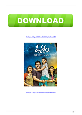 Drushyam Telugu Full Movie Hd 1080P Venkatesh 52